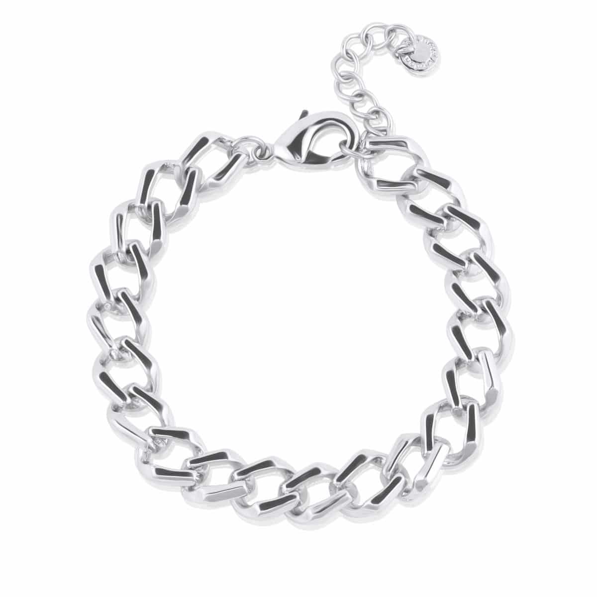 Lorraine Statement Chunky Chain Bracelet In Silver