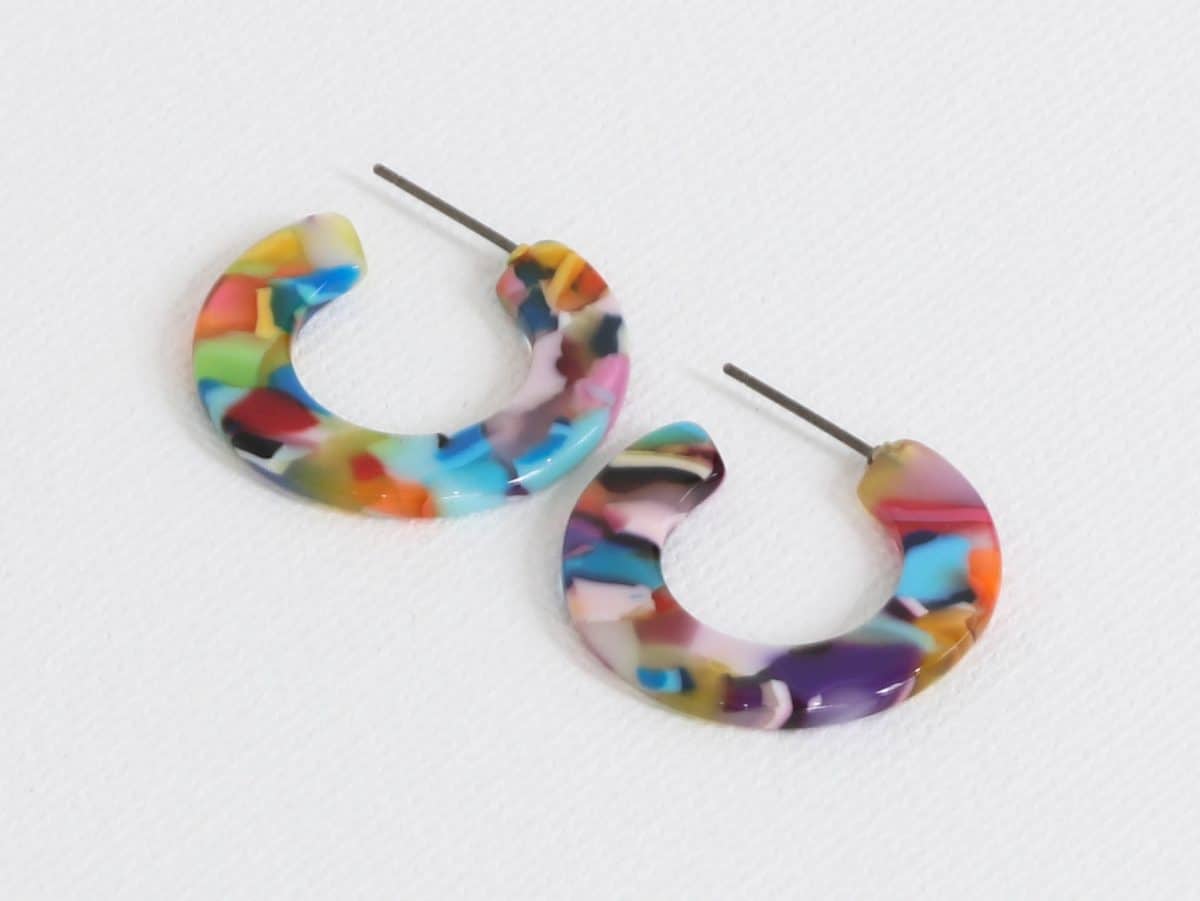 Jessica Tiny Cut Out Hoop Earrings 2319