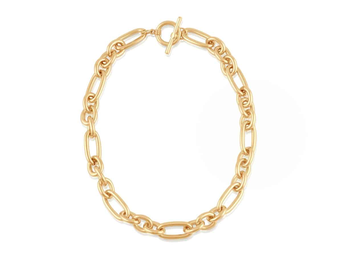 Maude Oval Links Tbar Statement Necklace 2381
