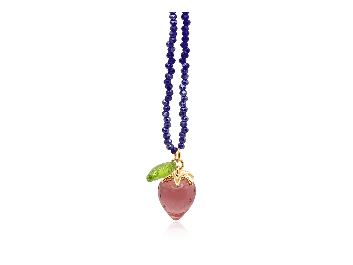 YAGODA STRAWBERRY BEADED NECKLACE