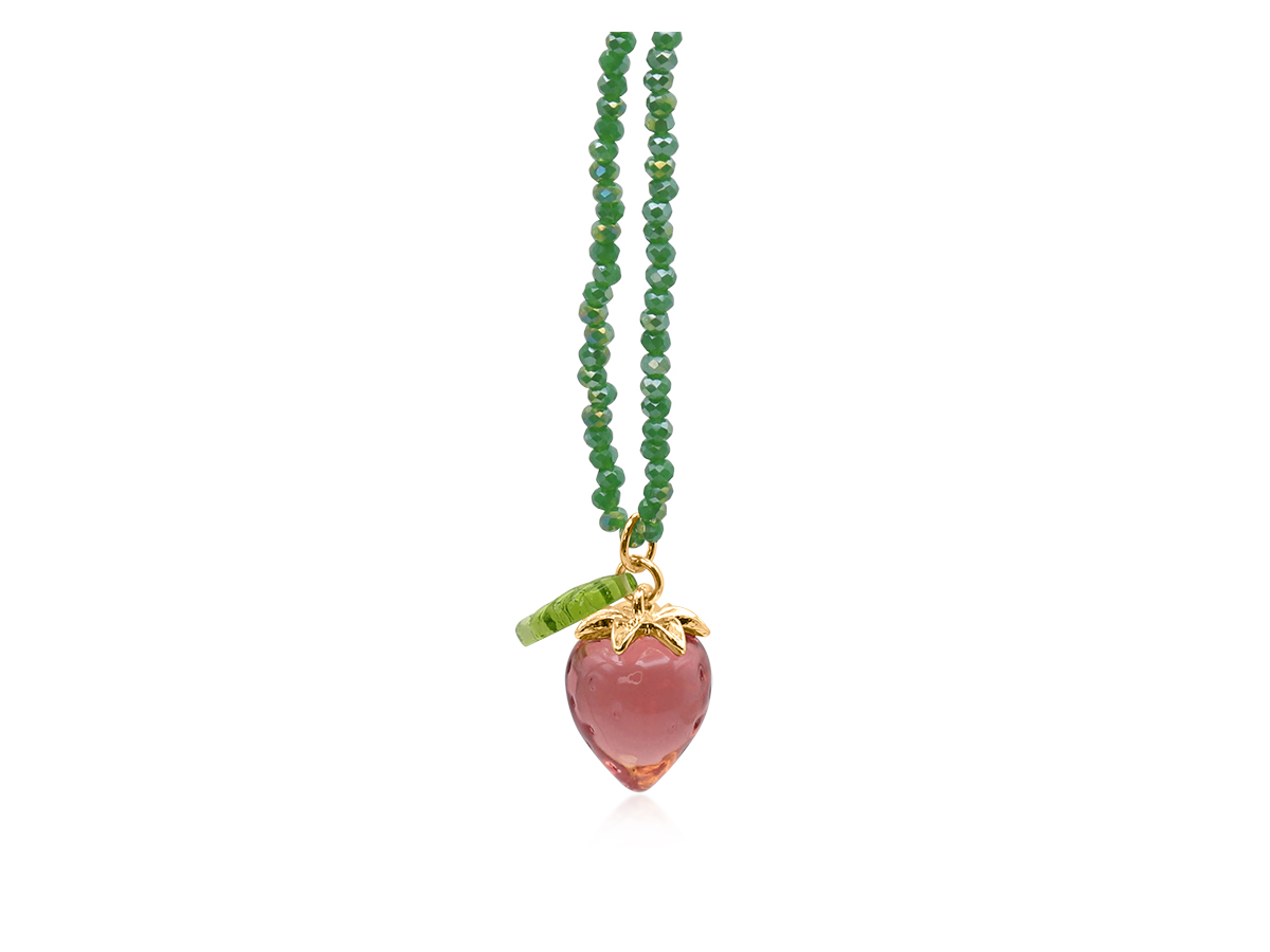 YAGODA STRAWBERRY BEADED NECKLACE