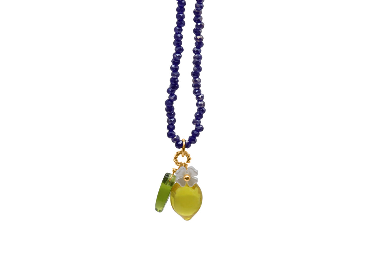 SANTORINI LEMON DROP BEADED NECKLACE