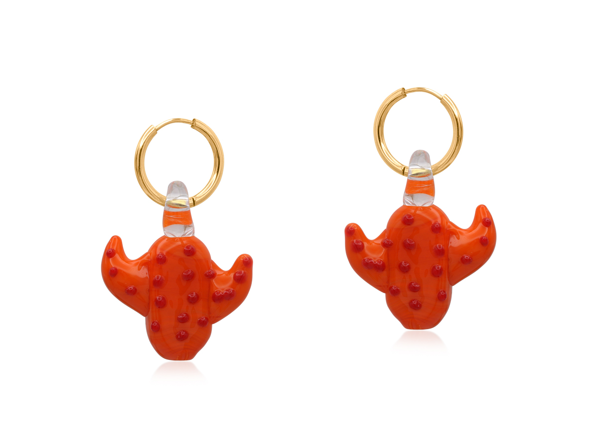 Cowboy Cactus Charm Earrings 4097