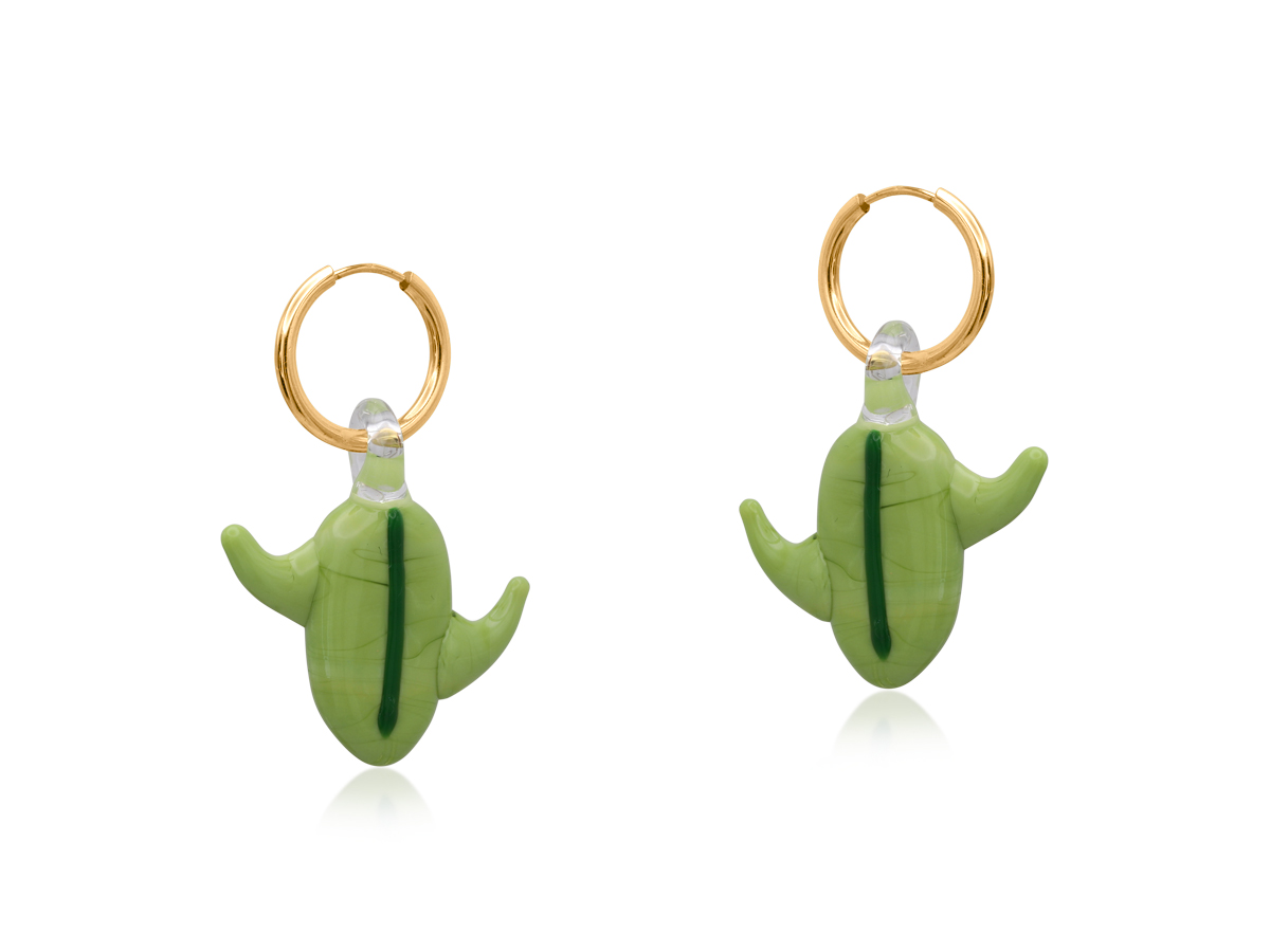 Cowboy Cactus Charm Earrings 4097