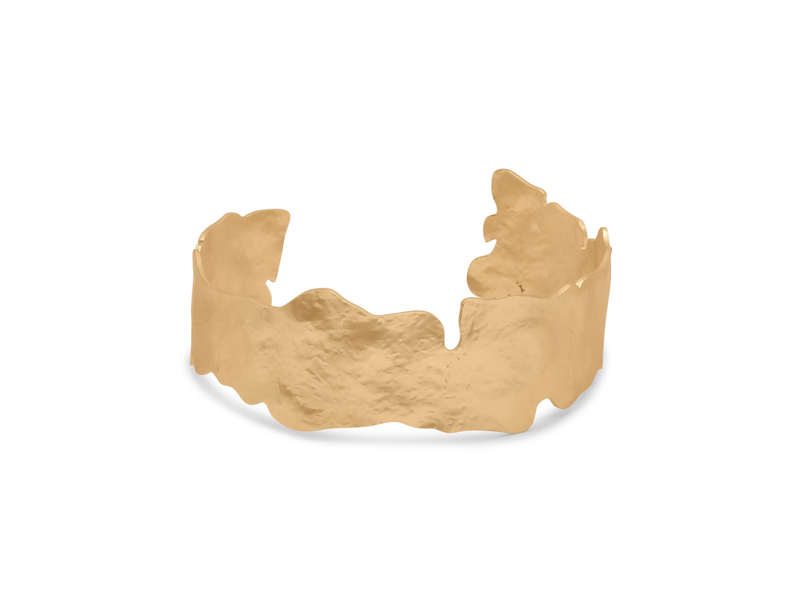 Christa Rough Cut Matte Metal Cuff Bracelet 4164