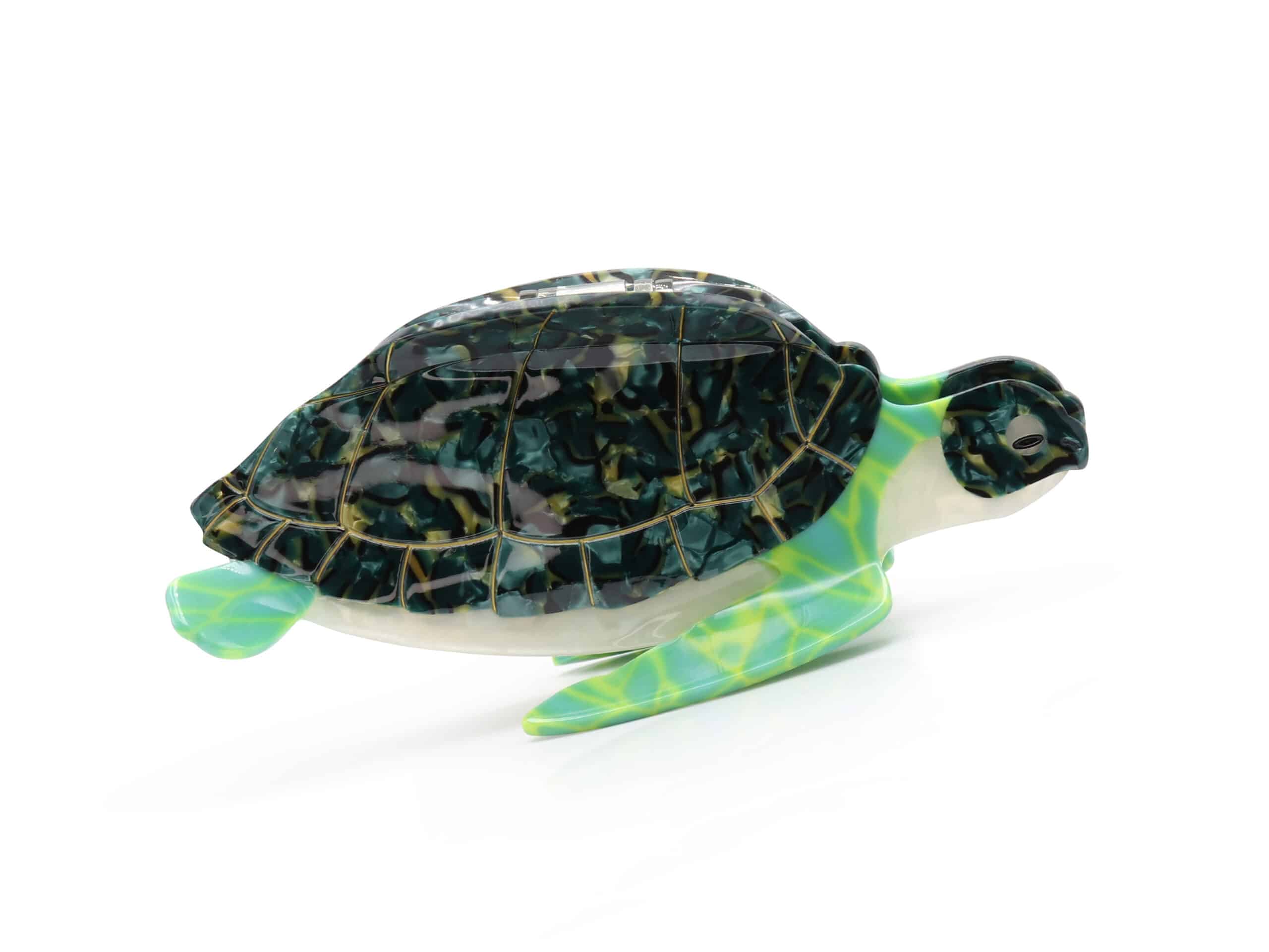 GREEN TURTLE HAIRCLIP